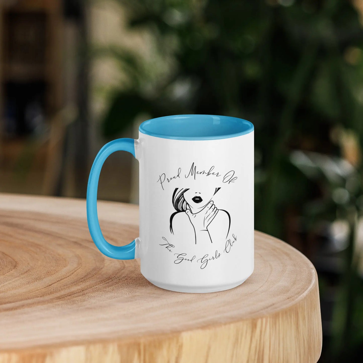 "Proud Member of the Good Girl Club" Bookish Merch Mug with Color Inside - TBRaring