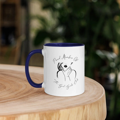 "Proud Member of the Good Girl Club" Bookish Merch Mug with Color Inside - TBRaring