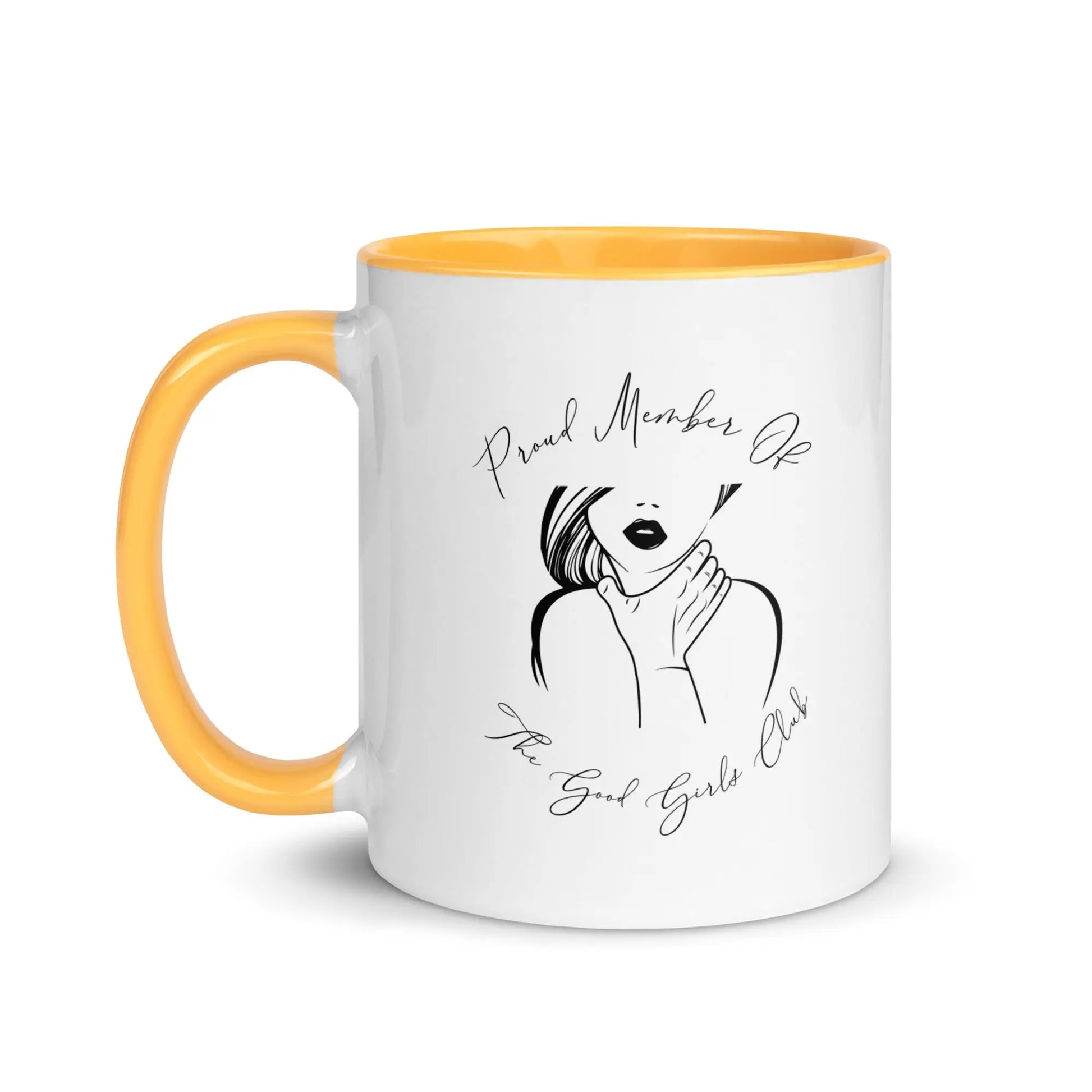 "Proud Member of the Good Girl Club" Bookish Merch Mug with Color Inside - TBRaring
