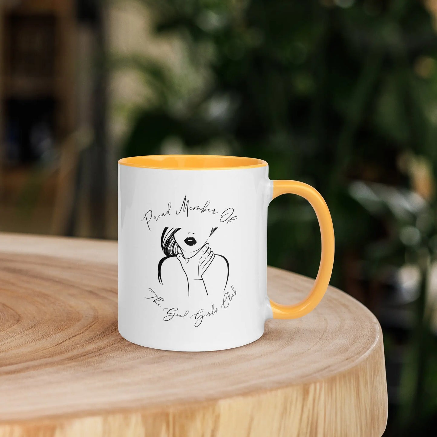 "Proud Member of the Good Girl Club" Bookish Merch Mug with Color Inside - TBRaring