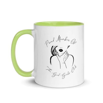 "Proud Member of the Good Girl Club" Bookish Merch Mug with Color Inside - TBRaring