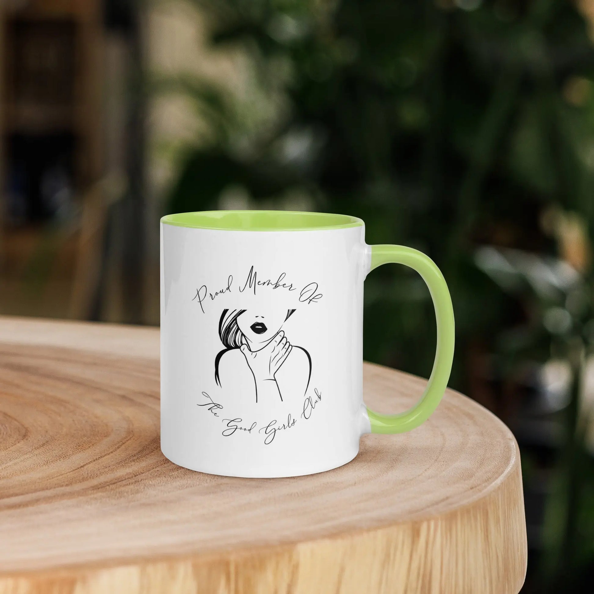 "Proud Member of the Good Girl Club" Bookish Merch Mug with Color Inside - TBRaring