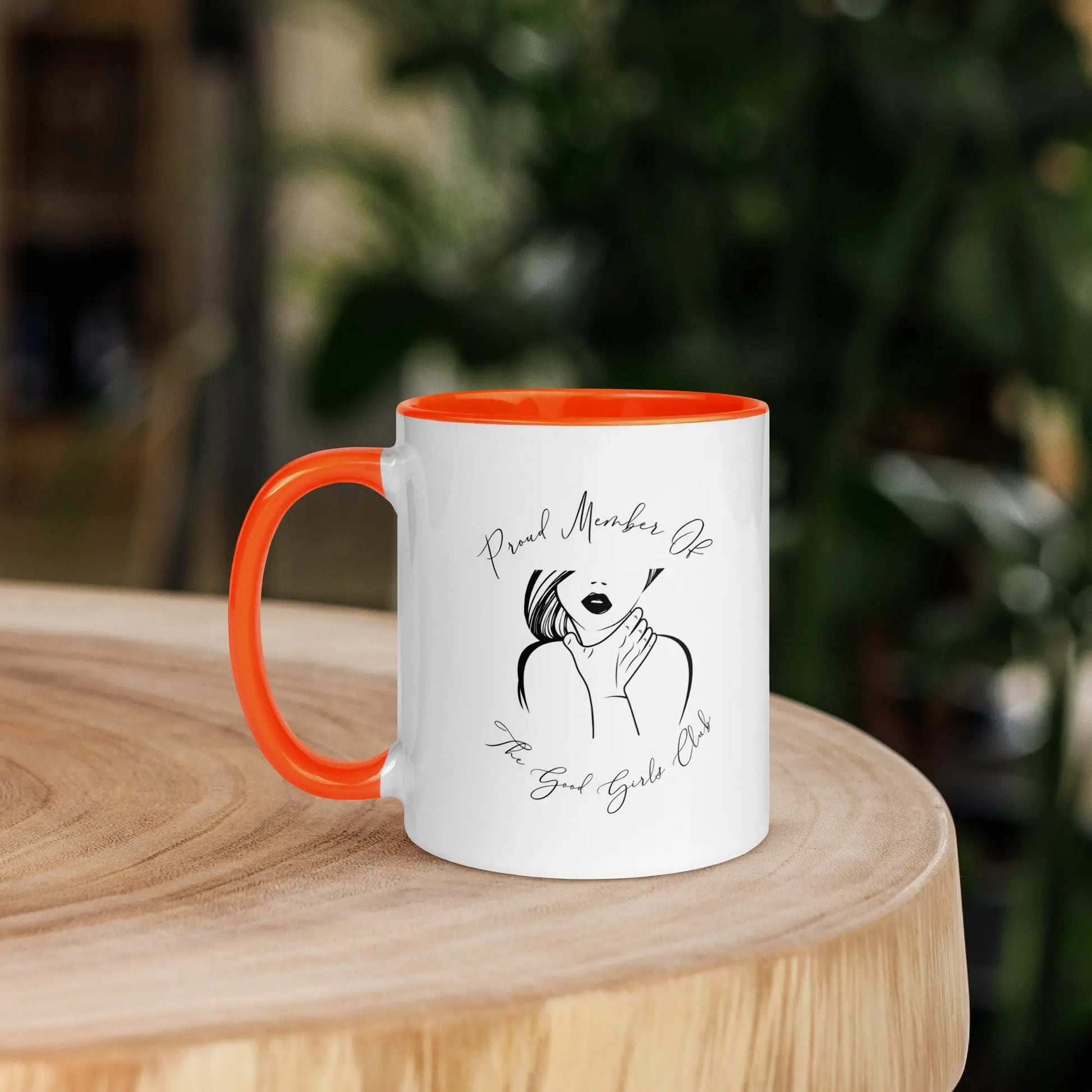 "Proud Member of the Good Girl Club" Bookish Merch Mug with Color Inside - TBRaring