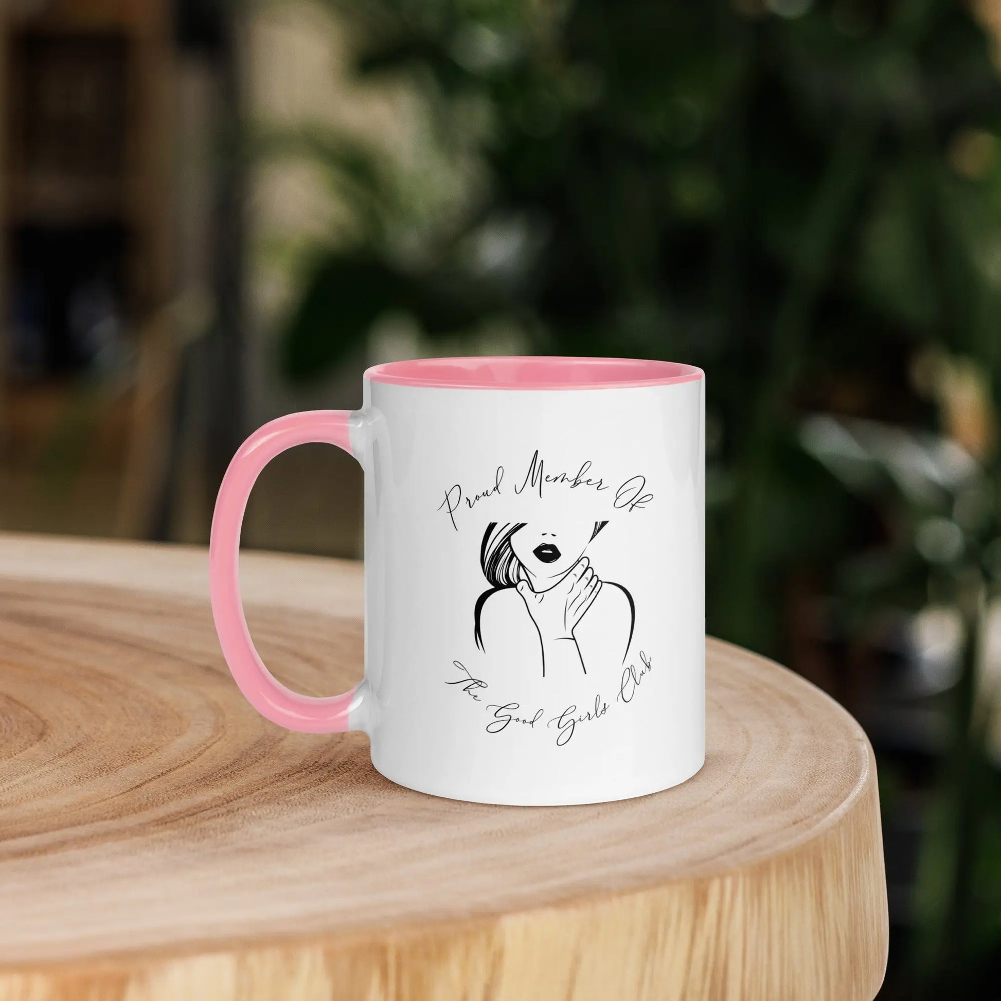 "Proud Member of the Good Girl Club" Bookish Merch Mug with Color Inside - TBRaring