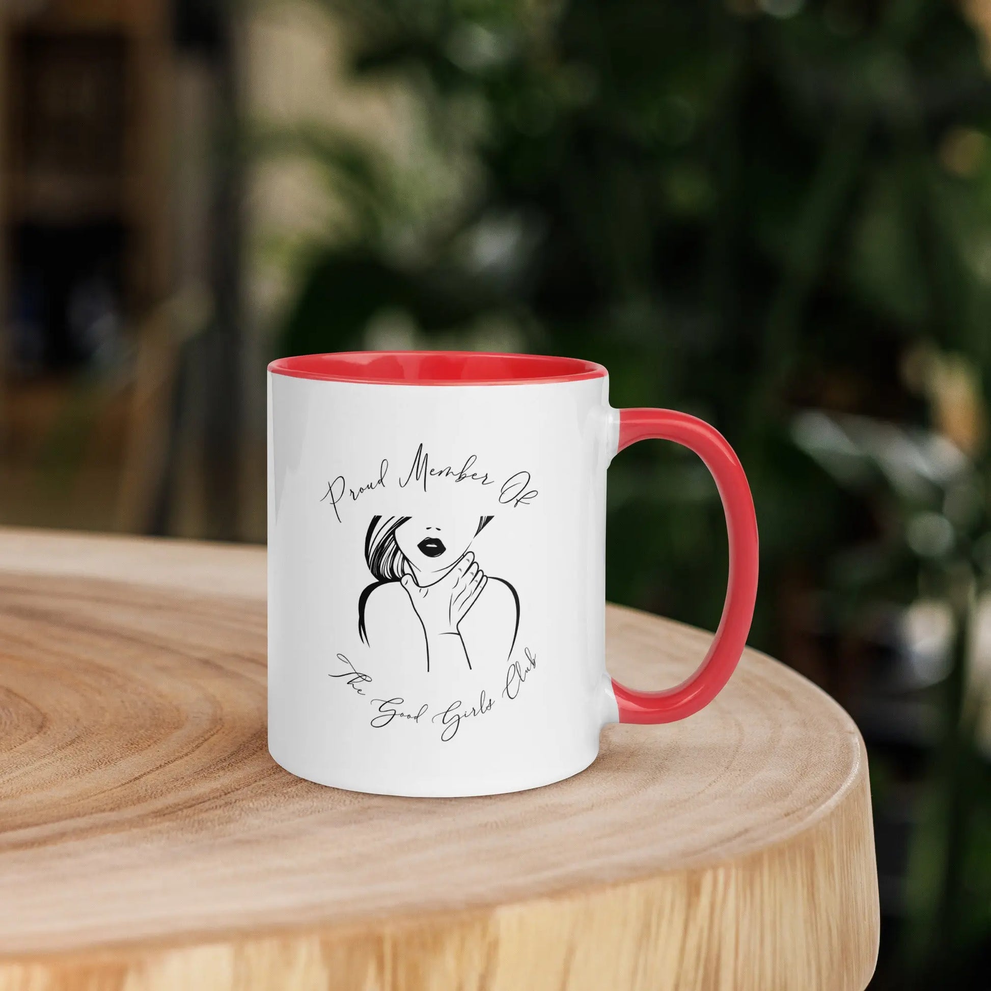"Proud Member of the Good Girl Club" Bookish Merch Mug with Color Inside - TBRaring