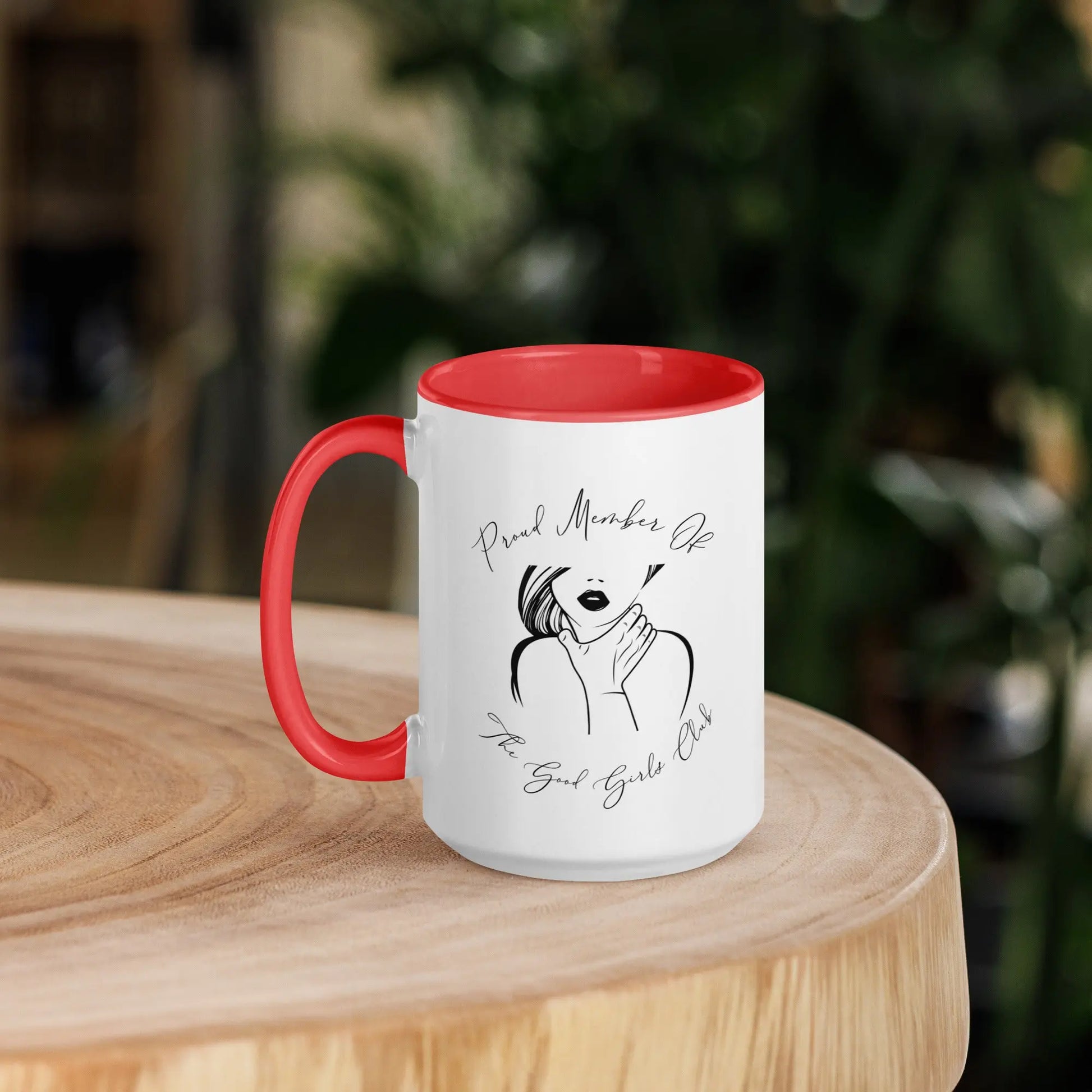 "Proud Member of the Good Girl Club" Bookish Merch Mug with Color Inside - TBRaring