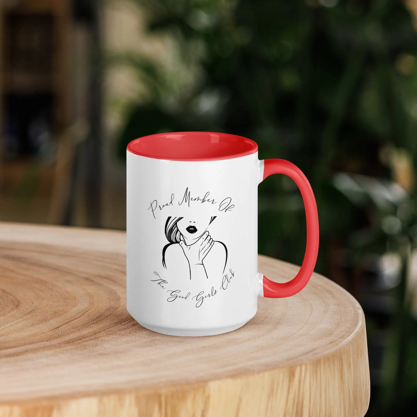 "Proud Member of the Good Girl Club" Bookish Merch Mug with Color Inside - TBRaring