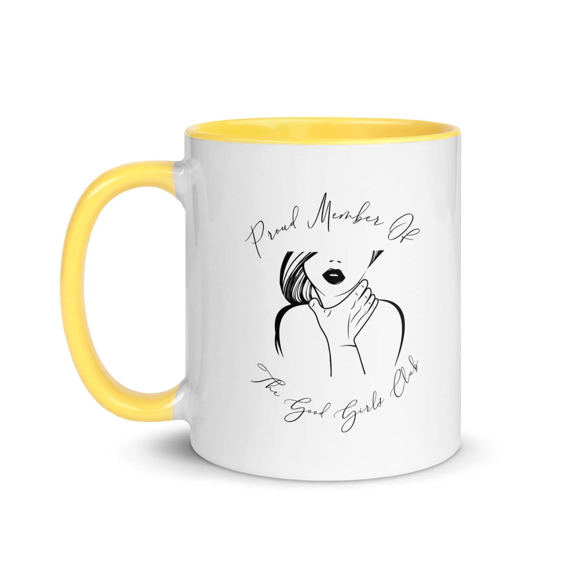 "Proud Member of the Good Girl Club" Bookish Merch Mug with Color Inside - TBRaring