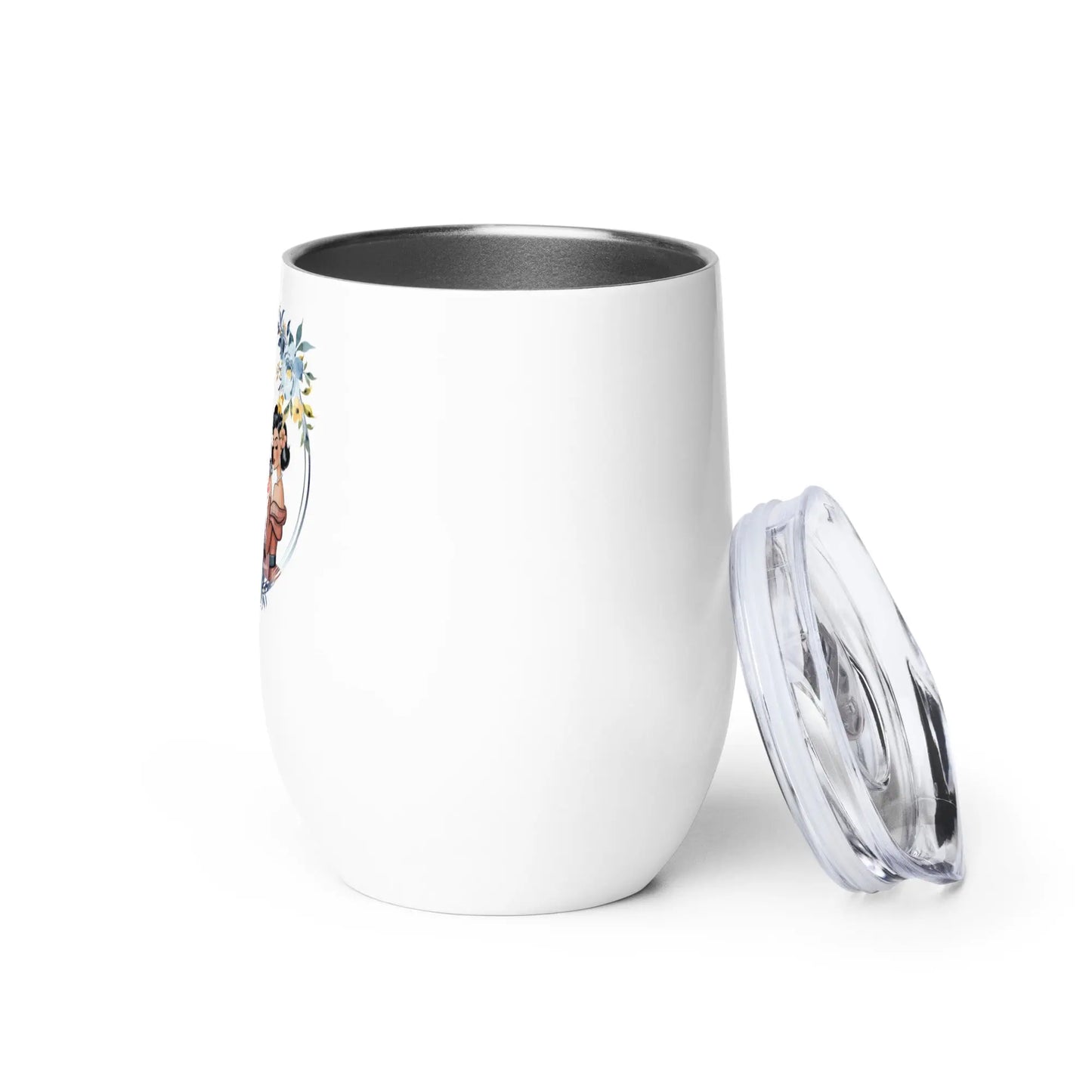 Just a Girl Who Loves Books and Tea (quila) Wine tumbler - TBRaring