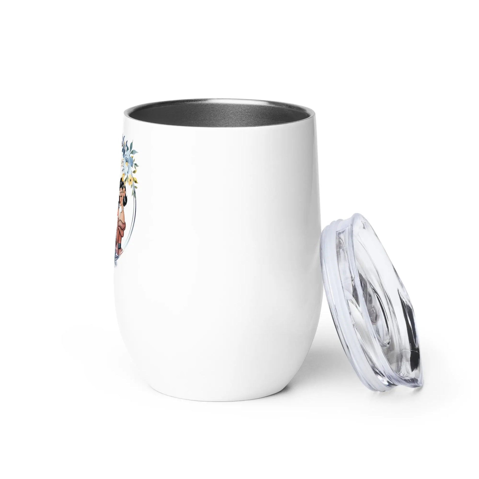 Just a Girl Who Loves Books and Tea (quila) Wine tumbler - TBRaring