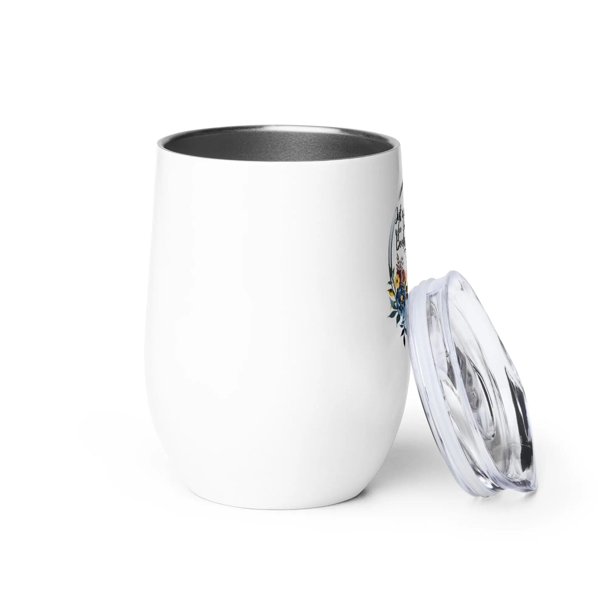 Just a Girl Who Loves Books and Tea (quila) Wine tumbler - TBRaring