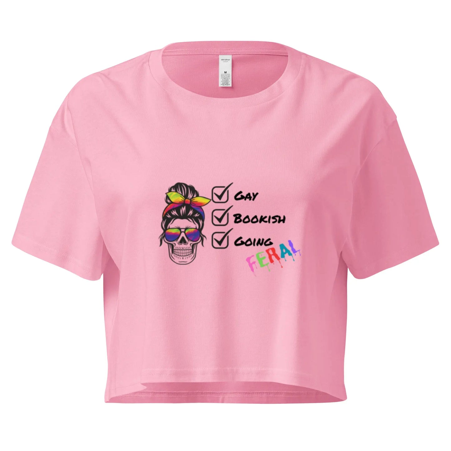 Gay, Bookish, Going Feral Women’s crop top - TBRaring