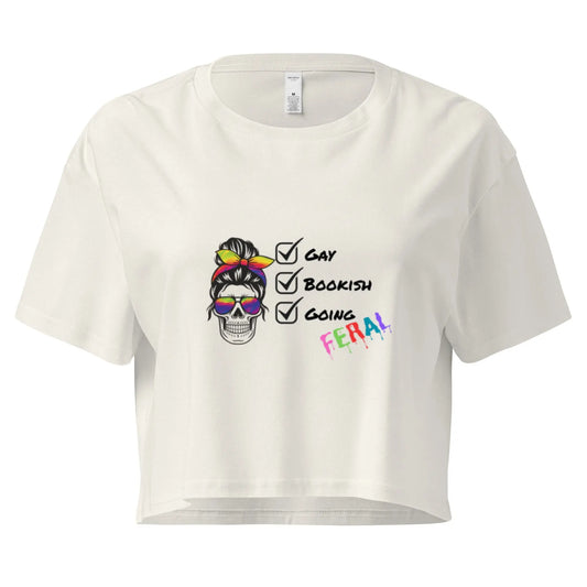 Gay, Bookish, Going Feral Women’s crop top - TBRaring