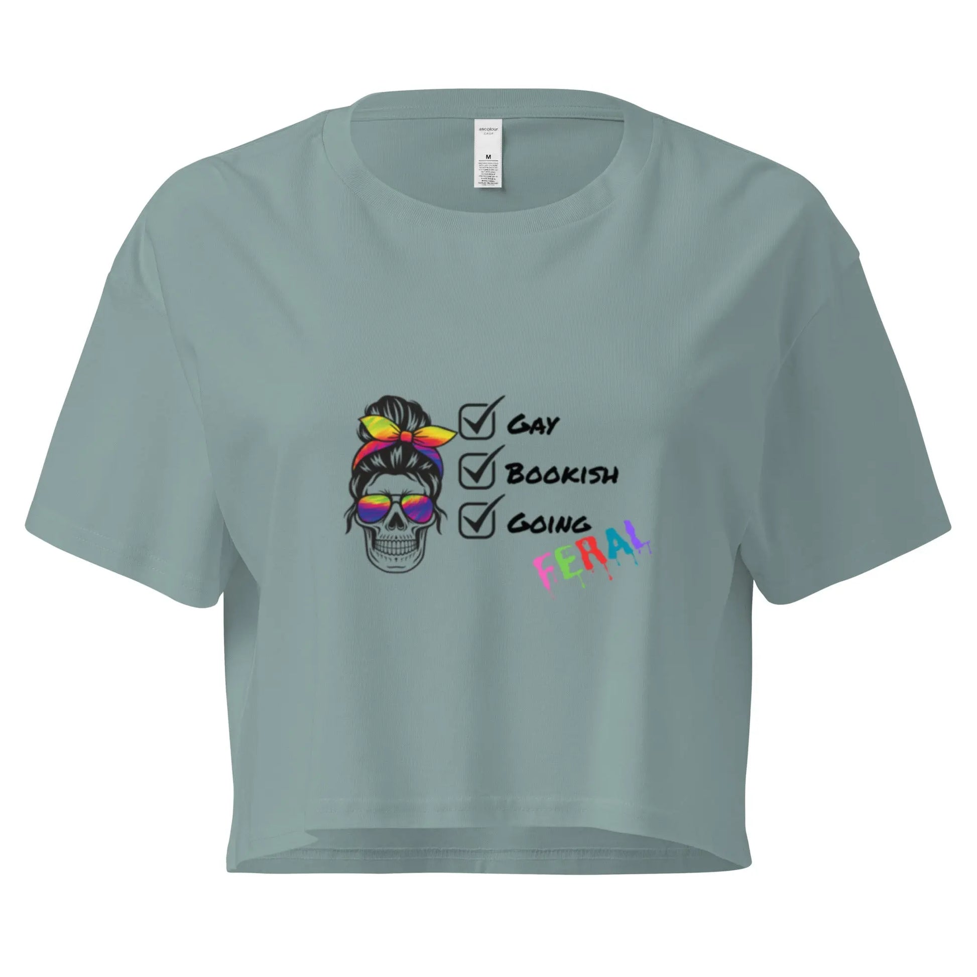 Gay, Bookish, Going Feral Women’s crop top - TBRaring