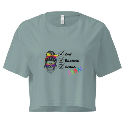 Gay, Bookish, Going Feral Women’s crop top - TBRaring