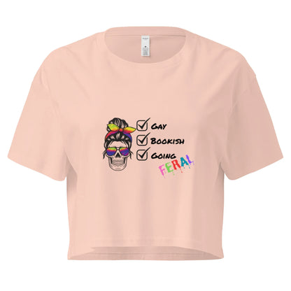 Gay, Bookish, Going Feral Women’s crop top - TBRaring
