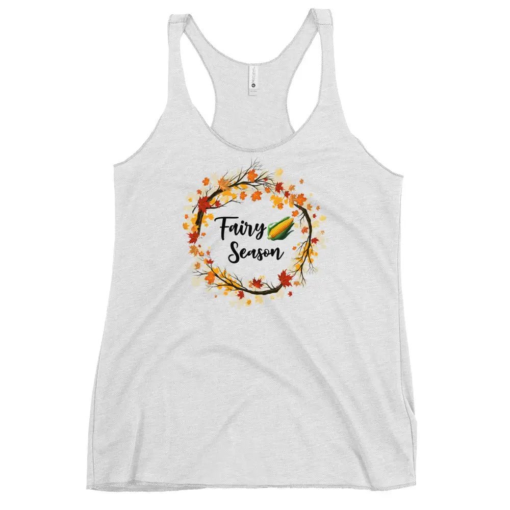 "Fairy Corn Season" Women's Racerback Tank top bookish shop - TBRaring