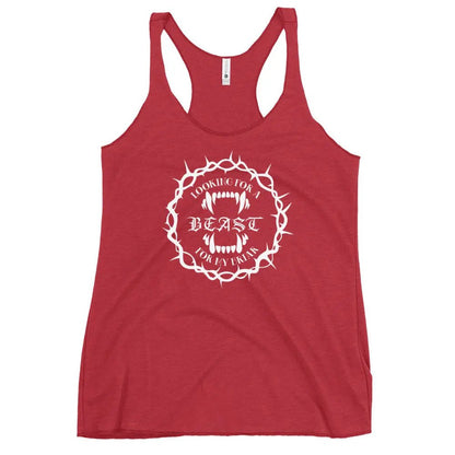"Looking for a Beast for my Briar" Women's Racerback Tank top bookish goods - TBRaring