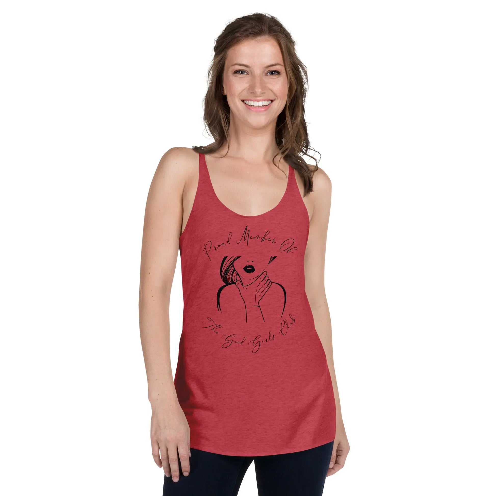 "Proud Member of the Good Girl Club" Women's Racerback Tank Bookish Goods - TBRaring