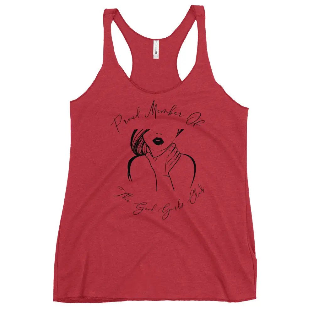 "Proud Member of the Good Girl Club" Women's Racerback Tank Bookish Goods - TBRaring