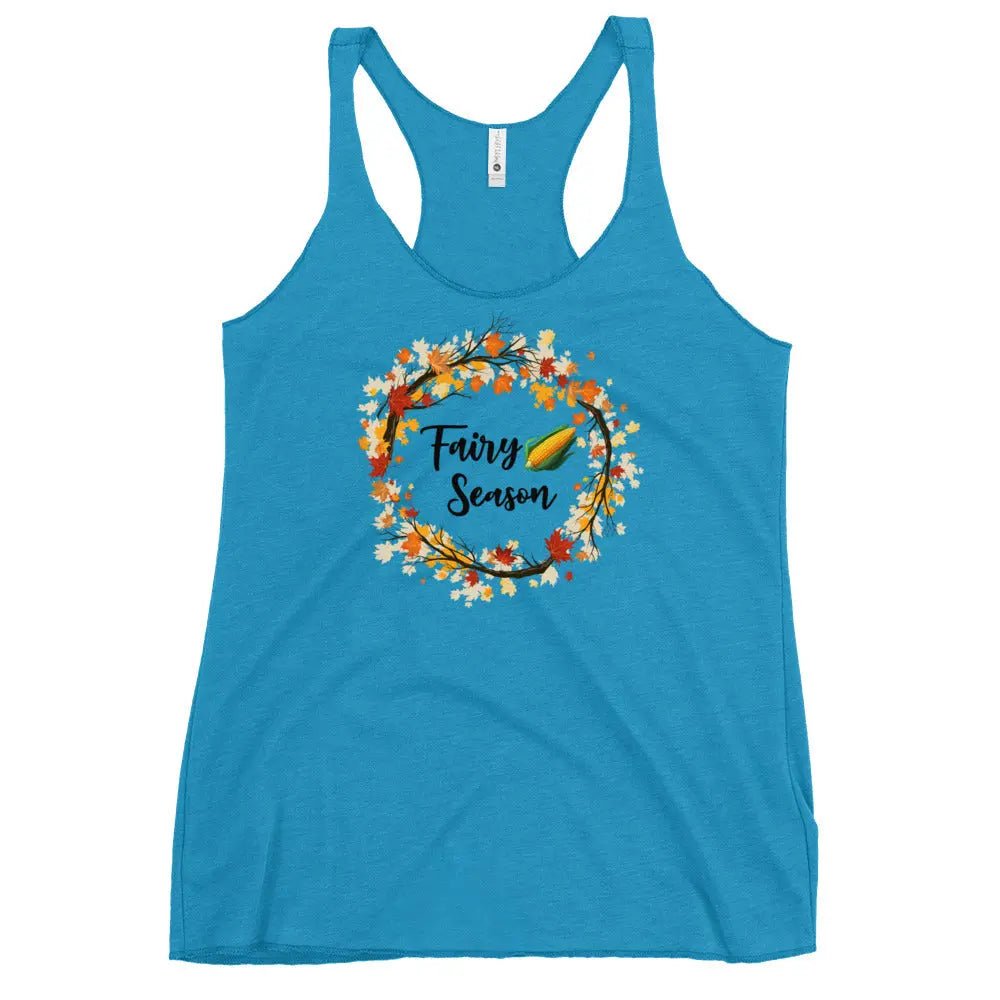 "Fairy Corn Season" Women's Racerback Tank top bookish shop - TBRaring