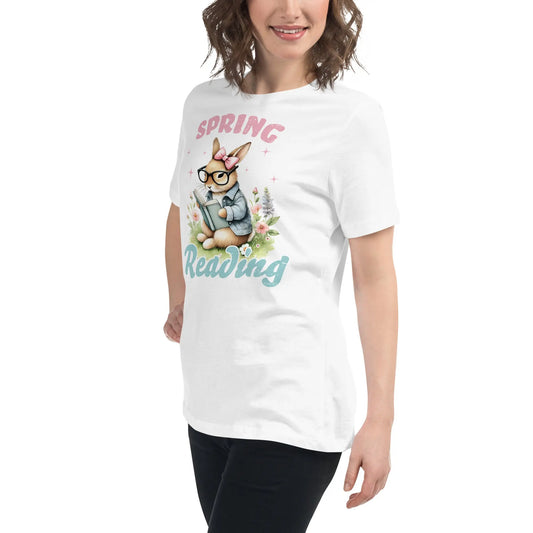Bookish Shop "Spring Reading" Women's Relaxed T-Shirt - TBRaring